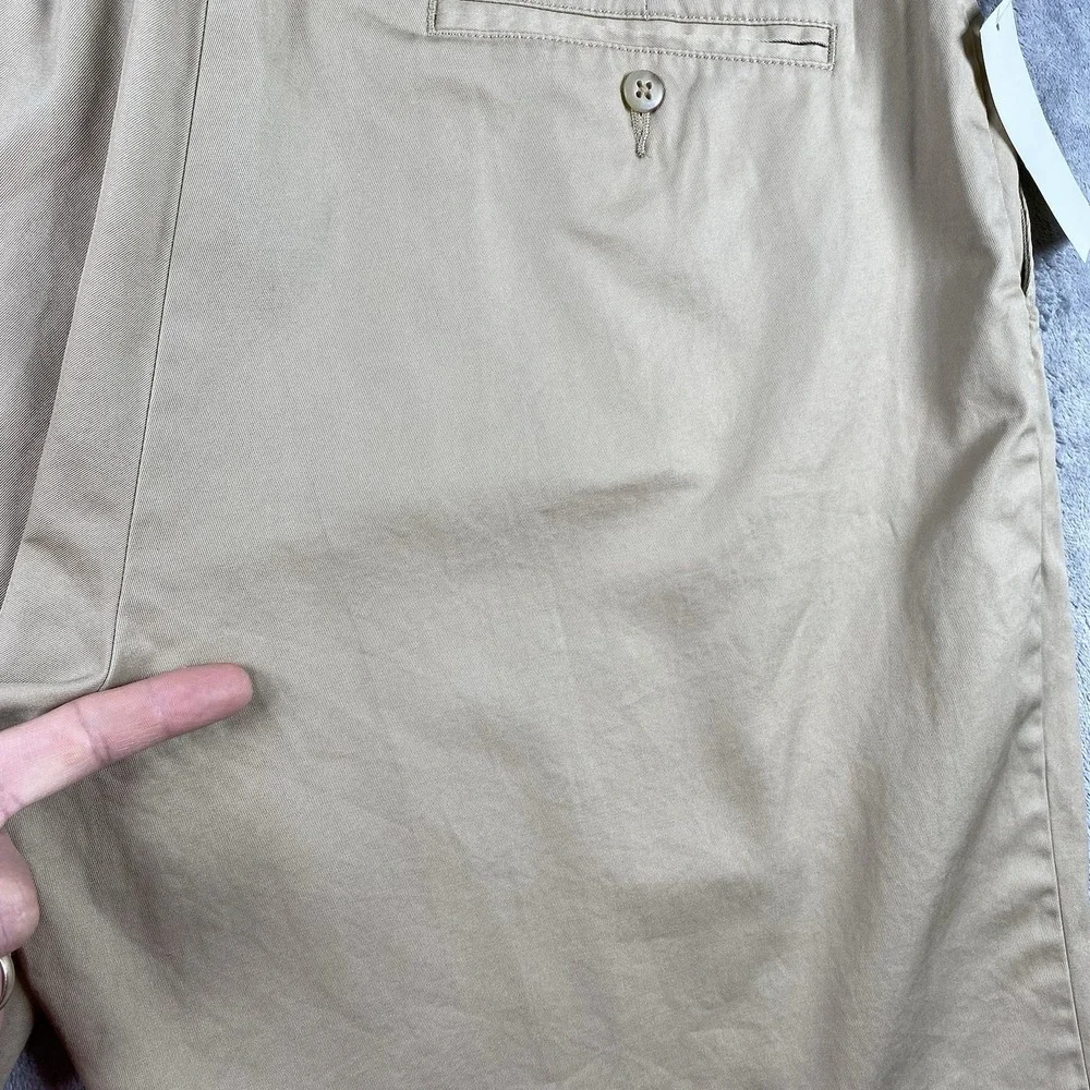 Vintage Polo Ralph Lauren Prospect Shorts Mens Sz 36 Tan Flat Front Chino *READ*
